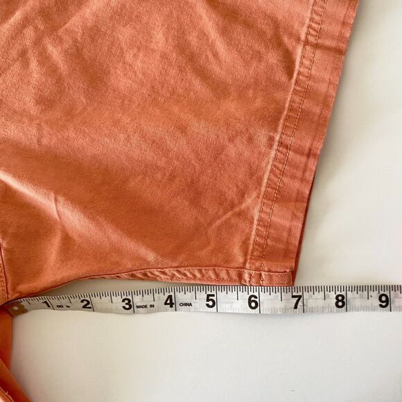 Wrangler Flex For Comfort Button Up Shirt Men's  XL Short Sleeve Orange Pockets - Picture 11 of 14